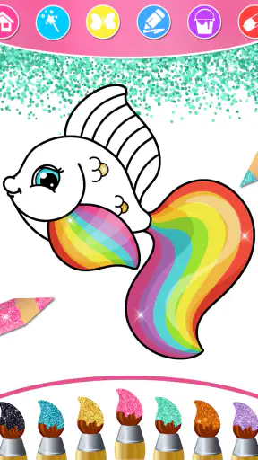 Princess Coloring Book & Games screenshot 1