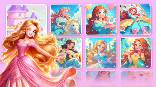 Princess Game Fantasy Coloring screenshot