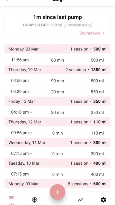 Pumply - Pumplog Tracker screenshot 1