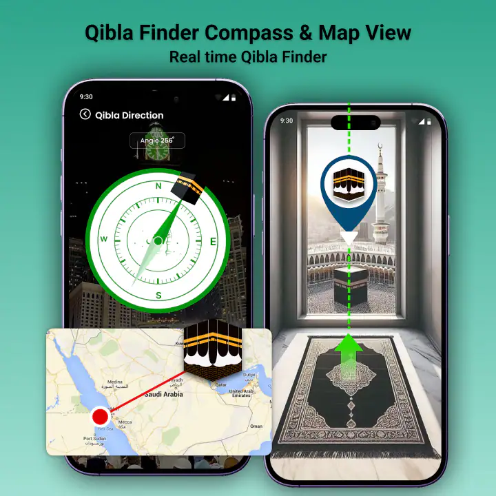 Qibla Compass: Al Quran screenshot 1