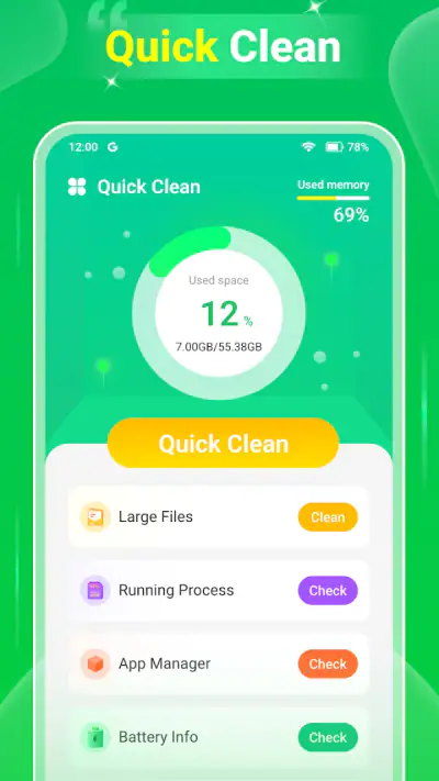 Quick Clean - Space Cleaner screenshot 1
