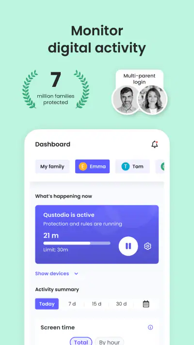 Qustodio Parental Control App screenshot 1