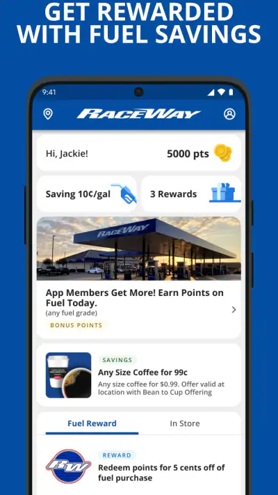 RaceWay Rewards screenshot 1