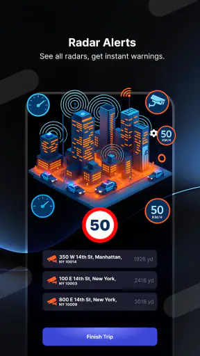 Radar GO-X: HUD, GPS, Maps screenshot 1