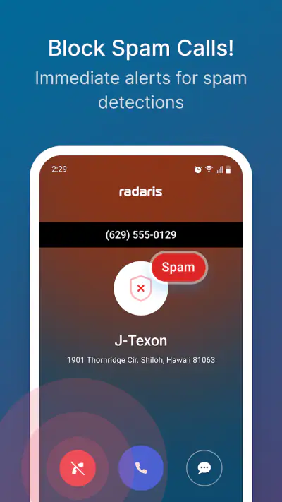 Radaris Caller Id Phone Lookup screenshot 1