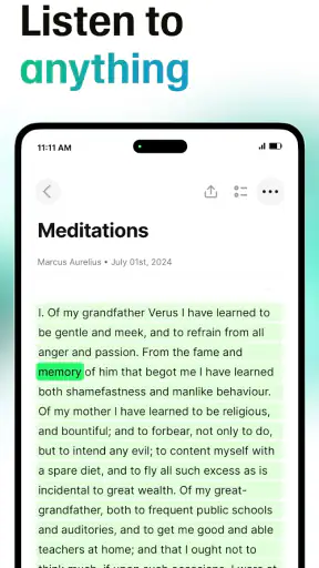 ElevenReader - Text to Speech screenshot 1