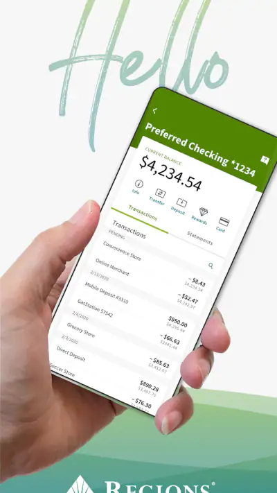 Regions Bank screenshot 1