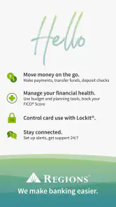 Regions Bank screenshot