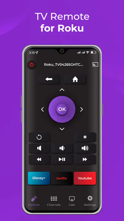 Remote Control for RokuTV screenshot 1