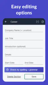 Resume Builder - CV Engineer screenshot