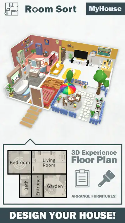 Room Sort - Floor Plan Game screenshot 1