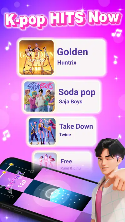 Rush Tiles: Rhythm Music Piano screenshot 1