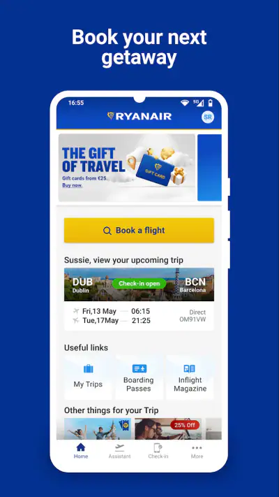 Ryanair screenshot 1