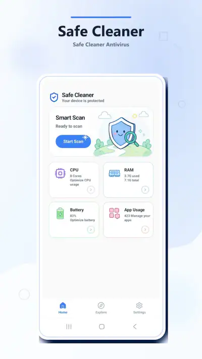 Safe Cleaner - Antivirus screenshot 1