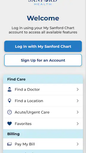 Sanford Health screenshot 1