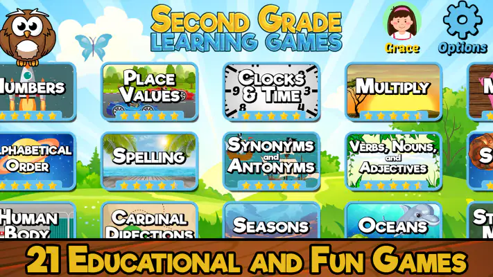 Second Grade Learning Games SE screenshot 1