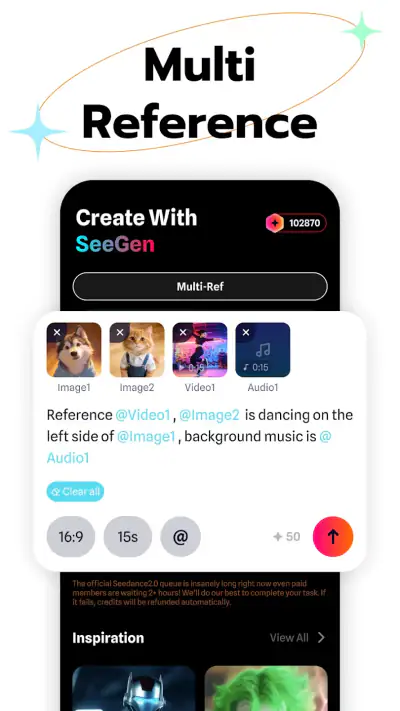 SeeGen AI: Seedance 2.0 & 2.5 screenshot 1