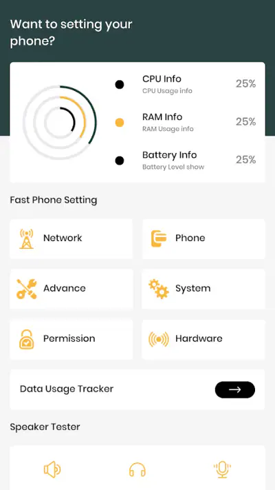 Settings App screenshot 1