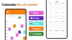 Simple Calendar screenshot 1