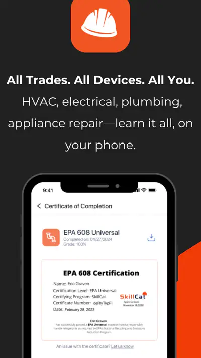 SkillCat: HVAC & EPA 608 screenshot 1
