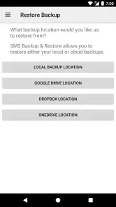 SMS Backup & Restore Pro screenshot