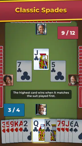 Spades For Seniors: Card Game screenshot 1
