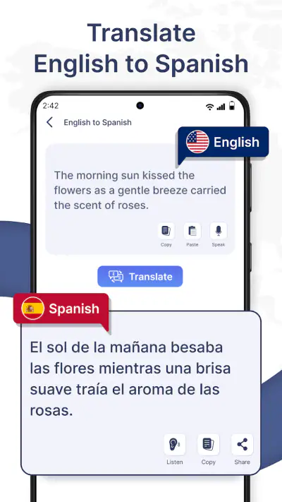Spanish English Translator screenshot 1
