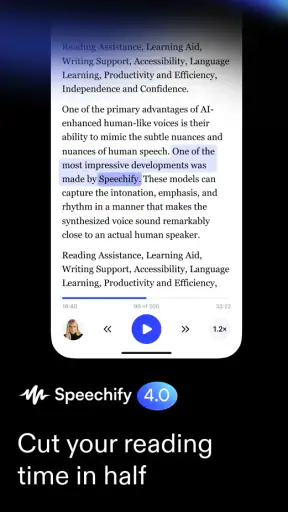 Speechify – Text to Speech screenshot 1