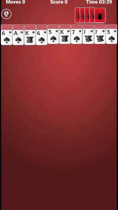 Spider Solitaire screenshot 1