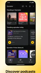 Spreaker Podcasts screenshot