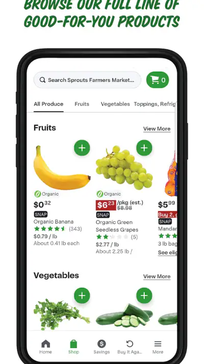 Sprouts screenshot 1