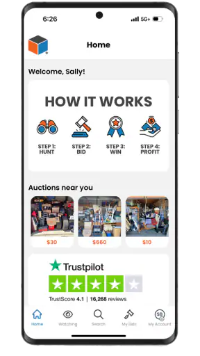 StorageTreasures Auction App screenshot 1