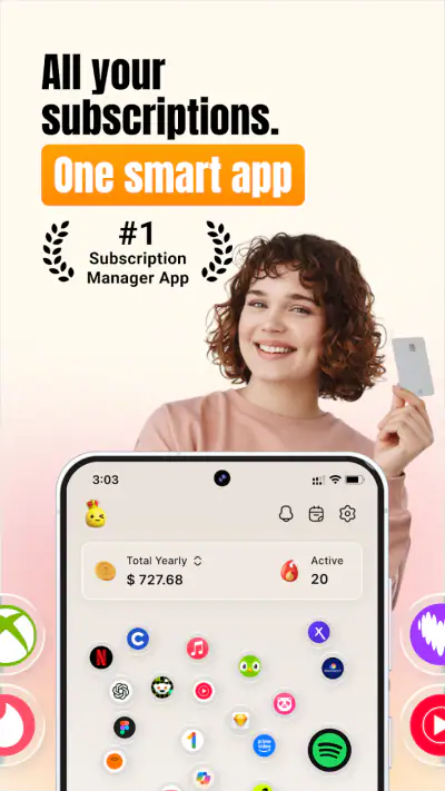 Subscription Manager: Reko screenshot 1
