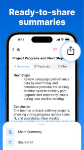Summary - AI Note Taker screenshot