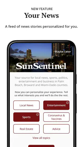 Sun Sentinel screenshot 1