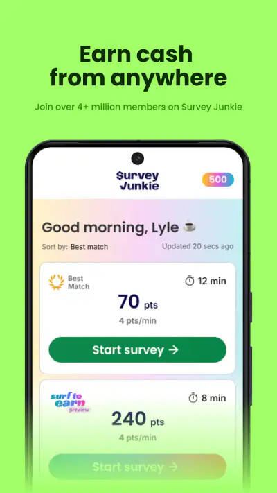 Survey Junkie screenshot 1