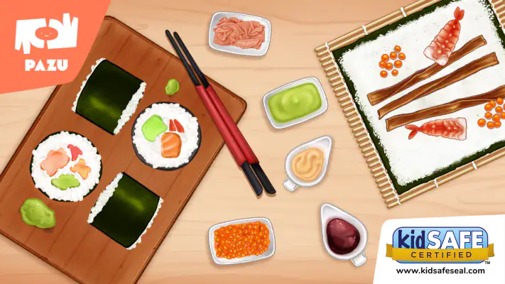 Sushi Maker Kids Cooking Games screenshot 1