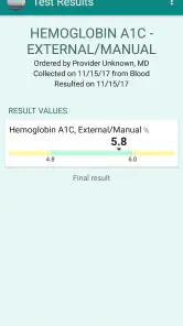 Sutter Health My Health Online screenshot