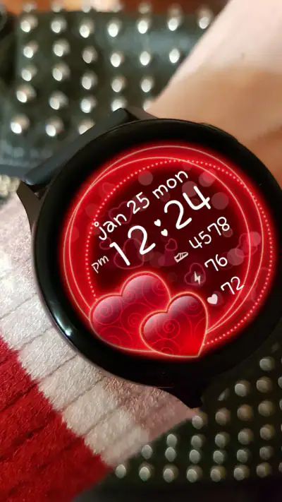 Sweet Hearts Watch Face screenshot 1