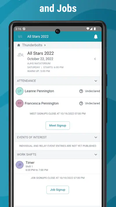 SwimTopia screenshot 1
