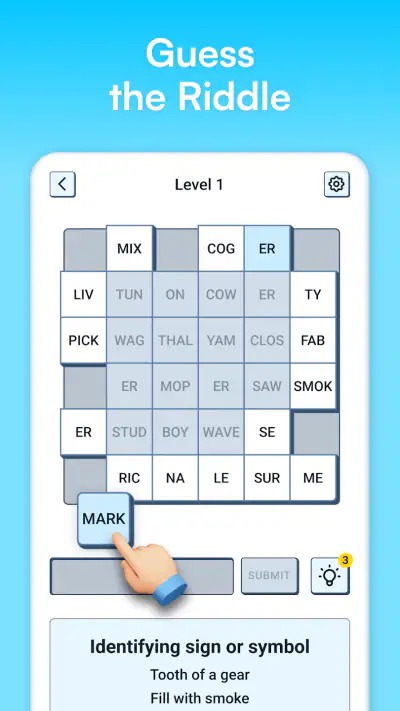 Syllatiles - Word Puzzle Game screenshot 1
