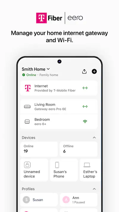 T-Mobile Fiber: eero screenshot 1