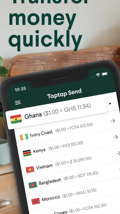 Taptap Send: Money Transfer screenshot 1