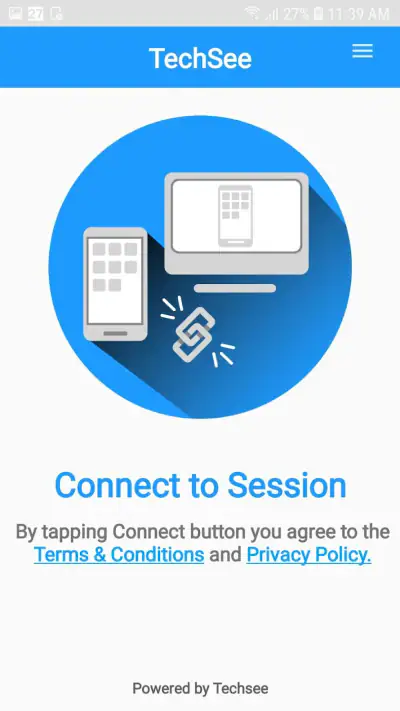 TechSee Instant Mirroring screenshot 1
