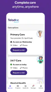 Teladoc Health screenshot