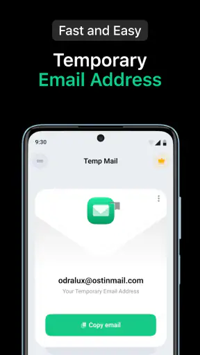Temp Mail - Temporary Email screenshot 1