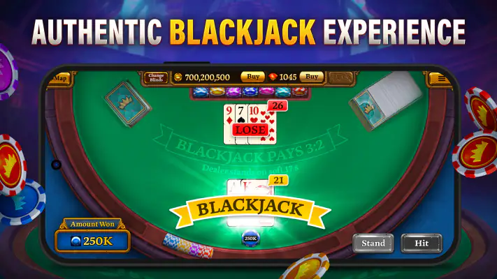 Texas Holdem Poker & Blackjack screenshot 1