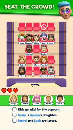 That's My Seat - Logic Puzzle screenshot 1