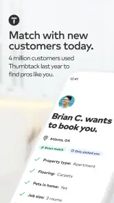 Thumbtack for Professionals screenshot