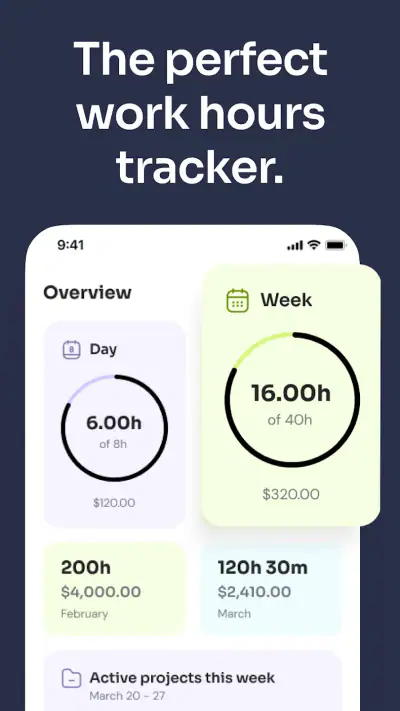 Time Clock: Easy Tracker screenshot 1
